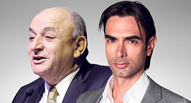 מימין מנכ"ל דלק עידן וולס ובעל השליטה יצחק תשובה, צילום: רון קדמי, עמית שעל