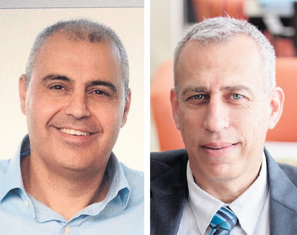 מימין: פרופ' נחמן אש מקופת חולים מכבי, ויורם סגל מקופ"ח כללית מימין: פרופ' נחמן אש מקופת חולים מכבי, ויורם סגל מקופ"ח כללית