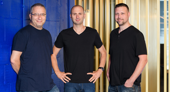 Rapyd co-founders Arkady Karpman (right), Arik Shtilman, and Omer Priel (left).