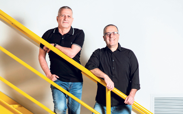 The TytoCare co-founders Dedi Gilad and Ofer Tzadik. Photo: Tommy Harpaz