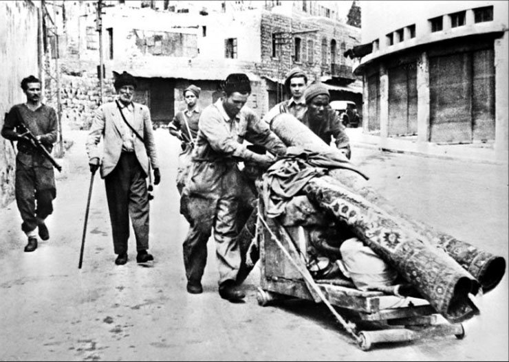 פליטים ערבים בורחים מוואדי סאליב פליטים ערבים בורחים מוואדי סאליב
