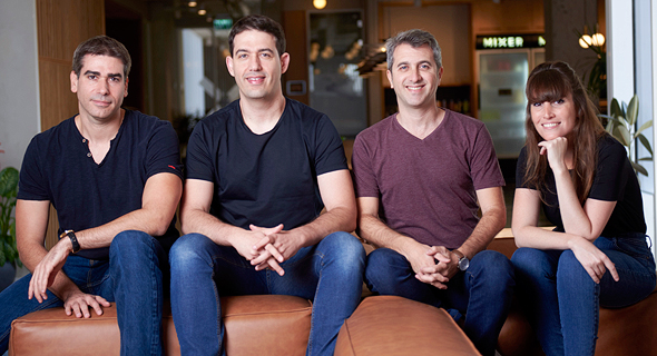 Ermetic co-founders Shai Morag (left), Michael Dolinsky, Arick Goomanovsky, and Sivan Krigsman. Photo: Ben Itzhaki