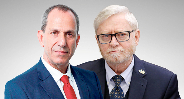 מימין: מבקר המדינה לשעבר יוסף שפירא ויו"ר רשות ניירות ערך לשעבר שמואל האוזר מימין: מבקר המדינה לשעבר יוסף שפירא ויו"ר רשות ניירות ערך לשעבר שמואל האוזר