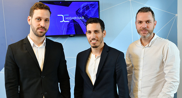 Highroad co-founders (from left) Eyal Hoffman, Eliran Binman and Guy Zaks. Photo: Israel Hadari Highroad co-founders (from left) Eyal Hoffman, Eliran Binman and Guy Zaks. Photo: Israel Hadari