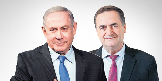 שר האוצר ישראל כץ וראש הממשלה בנימין נתניהו, צילום: יאיר שגיא, אלכס קולומויסקי