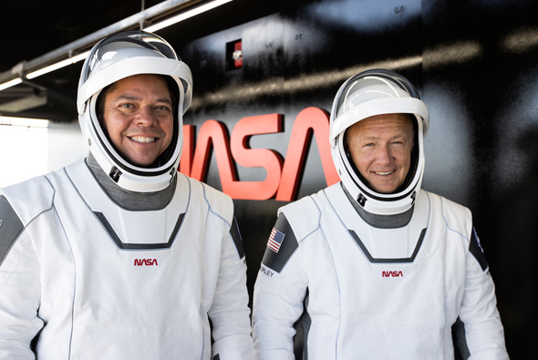 אסטרונאוטים של נאס"א מימין: דאגלס הרלי ורוברט בנקן , צילום: SpaceX