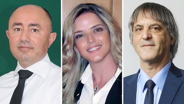 מימין: ראש הלשכה אבי חימי, העוזרת שלו עו"ד ורד כהן חבר המועצה הארצית ועו"ד נידאל עוואדה מימין: ראש הלשכה אבי חימי, העוזרת שלו עו"ד ורד כהן חבר המועצה הארצית ועו"ד נידאל עוואדה
