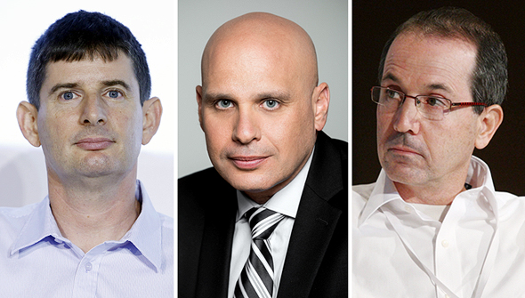 מימין: רון פאינרו, מנכ"ל מקס; לוי הלוי, מנכ"ל כאל; רון וקסלר, מנכ"ל ישראכרט מימין: רון פאינרו, מנכ"ל מקס; לוי הלוי, מנכ"ל כאל; רון וקסלר, מנכ"ל ישראכרט