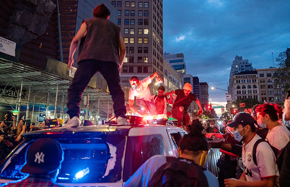 A protest in New York City. Photo: AFP A protest in New York City. Photo: AFP