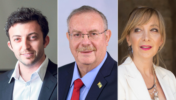 מימין: מנכ”לית משרד המשפטים לשעבר אמי פלמור, נציב שירות המדינה דניאל הרשקוביץ, ראש חטיבת רגולציה במשרד הבריאות לשעבר מוריס דורפמן מימין: מנכ”לית משרד המשפטים לשעבר אמי פלמור, נציב שירות המדינה דניאל הרשקוביץ, ראש חטיבת רגולציה במשרד הבריאות לשעבר מוריס דורפמן