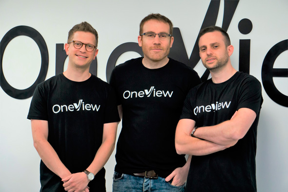 OneView co-founders Dor Herman (right) Oren Katzir and Omri Greenberg. Photo: PR