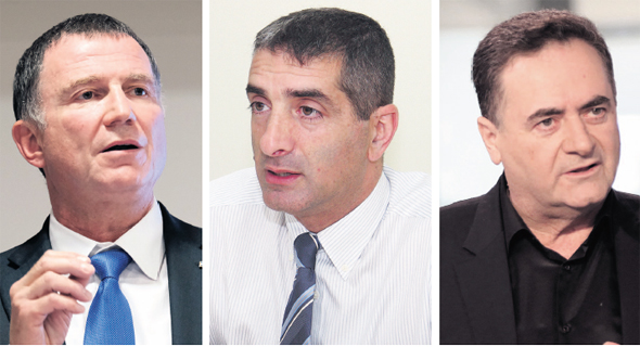 מימין: שר האוצר ישראל כץ, מנהל שיבא פרופ' יצחק קרייס ושר הבריאות יולי אדלשטיין מימין: שר האוצר ישראל כץ, מנהל שיבא פרופ' יצחק קרייס ושר הבריאות יולי אדלשטיין