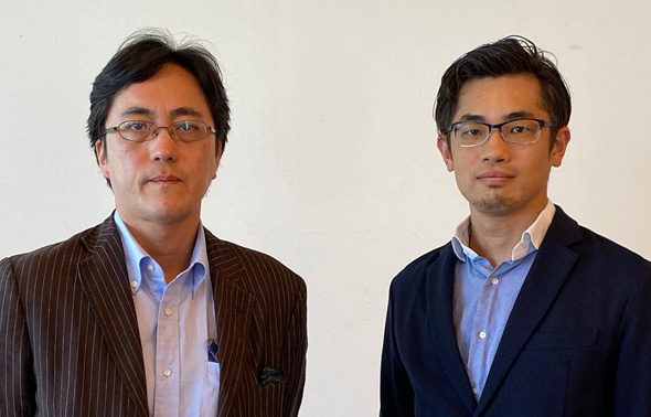 Minister and Deputy Chief of Mission Kazuhiko Nakamura (left) and Commercial Attaché Motoki Kurita of the Embassy of Japan to Israel. Photo: Courtesy