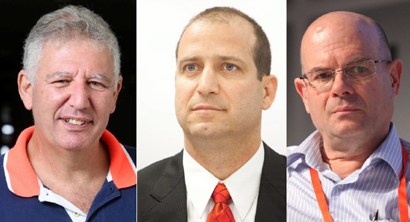 מימין: יאיר לפידות מנכ"ל משותף בילין לפידות, רן עוז מנכ"ל מגדל וגילעד אלטשולר מימין: יאיר לפידות מנכ"ל משותף בילין לפידות, רן עוז מנכ"ל מגדל וגילעד אלטשולר