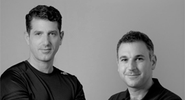 REE Automotive founders Daniel Barel (left) and Avishay Sardes. Photo: Yuval Chen