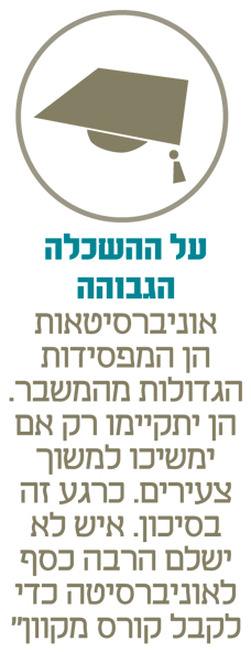 על ההשכלה הגבוהה על ההשכלה הגבוהה