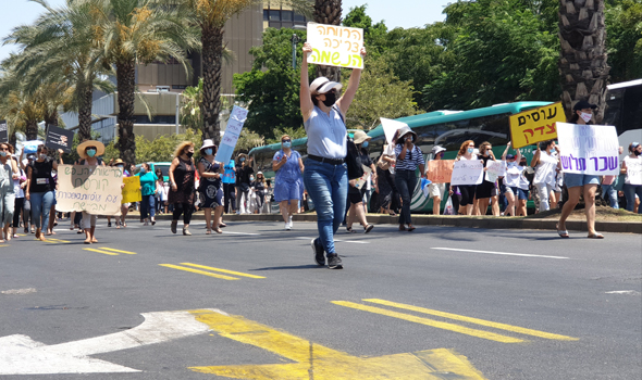 המחאה היום בת"א המחאה היום בת"א