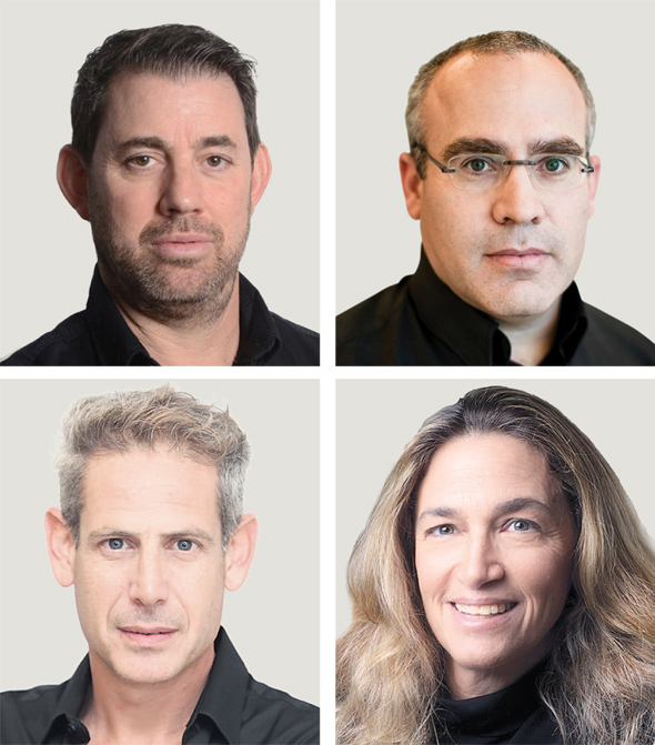 מימין לשמאל, למעלה: האדריכלים יואב אומן, גיא מילוסלבסקי, דפנה אורבך בירן וערן לשם מימין לשמאל, למעלה: האדריכלים יואב אומן, גיא מילוסלבסקי, דפנה אורבך בירן וערן לשם