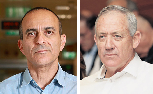 מימין: בני גנץ ורוני גמזו מימין: בני גנץ ורוני גמזו