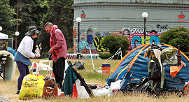  מחוסרי בית בסיאטל , צילום: אם סי טי