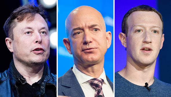  From right: Mark Zuckerberg, Jeff Bezos, Elon Musk - photo: AFP, EPA)