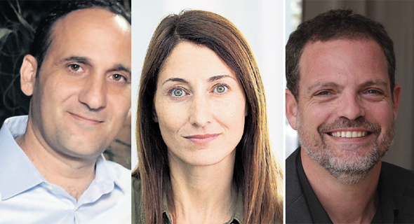 מימין: היזם לירון רוז, דפנה וינוקור־בירן מקרן Janvest ואביחי מיכאלי, יועץ לסטארט־אפים. "משלמים על הביטחון הזה בהמשך" מימין: היזם לירון רוז, דפנה וינוקור־בירן מקרן Janvest ואביחי מיכאלי, יועץ לסטארט־אפים. "משלמים על הביטחון הזה בהמשך"