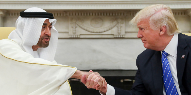 U.S. President Donald Trump and UAE Crown Prince Mohammed Bin Zayed. Photo: AP