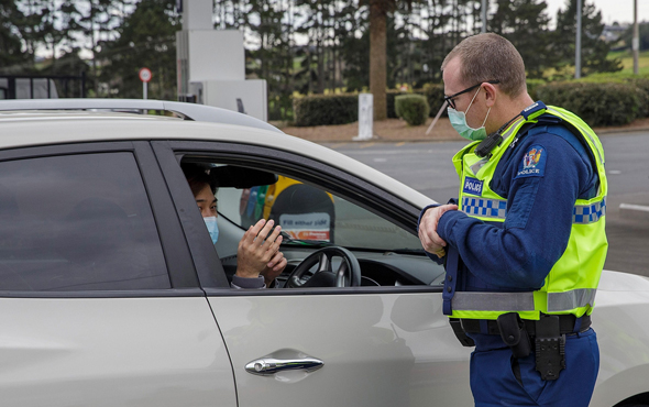 Auckland police checkpoint