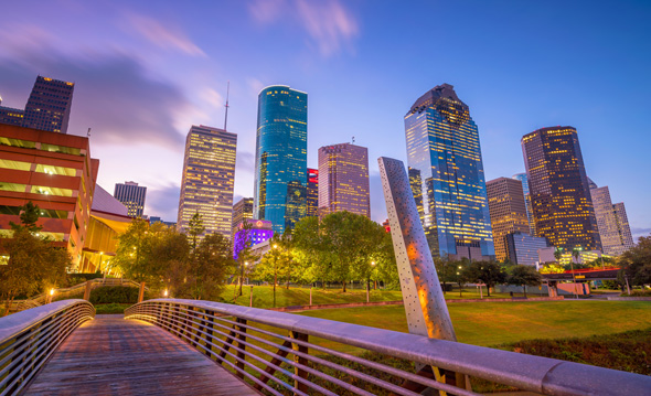 Downtown Houston's skyline. Photo: Shutterstock Downtown Houston's skyline. Photo: Shutterstock