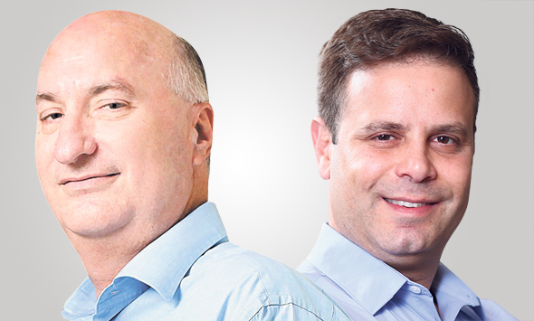 מימין: מנכ"ל bringg גיא בלוך ובעל השליטה באמות, נתן חץ מימין: מנכ"ל bringg גיא בלוך ובעל השליטה באמות, נתן חץ