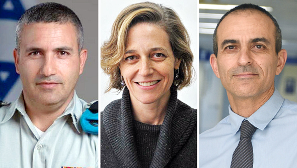 מימין: הפרויקטור רוני גמזו, ראשת שירותי בריאות הציבור שרון אלרואי ותא"ל ניסן דוידי מימין: הפרויקטור רוני גמזו, ראשת שירותי בריאות הציבור שרון אלרואי ותא"ל ניסן דוידי