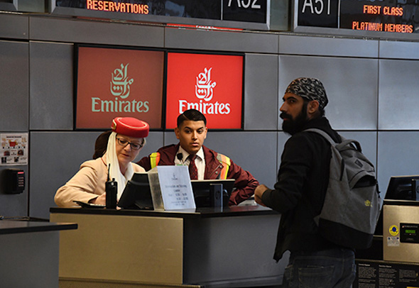 חברת תעופה אמירייטס החזר כספים נמל תעופה דובאי , צילום: אי אף פי
