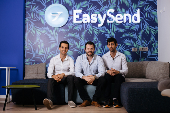 EasySend co-founders Eran Shirazi (left) Tal Daskal, and Omer Shirazi. Photo: Dana Damari EasySend co-founders Eran Shirazi (left) Tal Daskal, and Omer Shirazi. Photo: Dana Damari