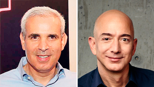 ג'ף בזוס, מנכ"ל אמזון העולמית והראל יפהר מאמזון ישראל ג'ף בזוס, מנכ"ל אמזון העולמית והראל יפהר מאמזון ישראל