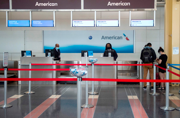 American Airlines Counter at Virginia Airport American Airlines Counter at Virginia Airport