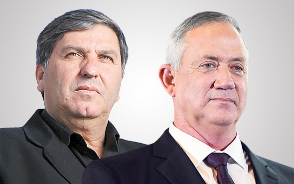 מימין: בני גנץ ודני עטר מימין: בני גנץ ודני עטר