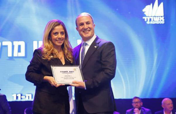 Ashdod Mayor Yehiel Lasri and deputy mayor Sharon Mark. Photo: Ashdod Municipality Ashdod Mayor Yehiel Lasri and deputy mayor Sharon Mark. Photo: Ashdod Municipality