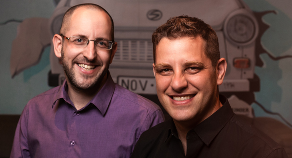Enroute co-founders Aviv Frenkel (right) and Sagi Levanon. Photo: Boaz Arad Enroute co-founders Aviv Frenkel (right) and Sagi Levanon. Photo: Boaz Arad