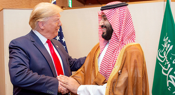 משמאל נשיא ארה"ב דונלד טראמפ ויורש העצר הסעודי מוחמד בן סלמאן, צילום: רויטרס