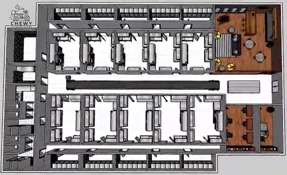 הדמיית מטבח משותף של Chewy הדמיית מטבח משותף של Chewy
