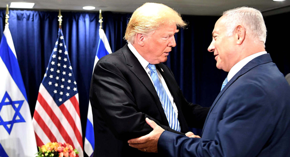 ראש ממשלת ישראל בנימין נתניהו ונשיא ארה"ב דונלד טראמפ, צילום: אבי אוחיון לע"מ