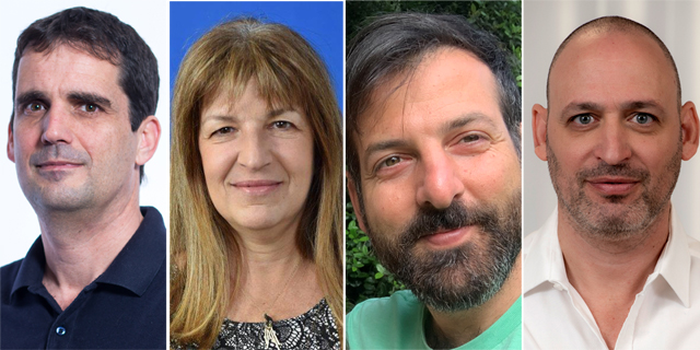 מימין: יקי נוימן, רם עמר, דורית הוכנר, שחר בן מויאל 