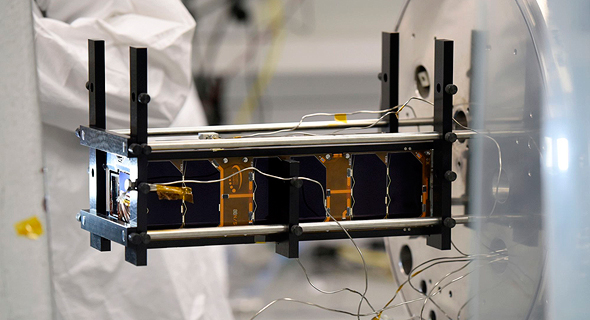 The new TAU-SAT1 nanosatellite. Photo: Tel Aviv University The new TAU-SAT1 nanosatellite. Photo: Tel Aviv University