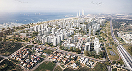 רובע הים בחדרה מימוש קרקעות זירת הנדלן, הדמיה: 3Division; תכנון: לייטרסדורף-בן דיין אדריכלים רובע הים בחדרה מימוש קרקעות זירת הנדלן, הדמיה: 3Division; תכנון: לייטרסדורף-בן דיין אדריכלים