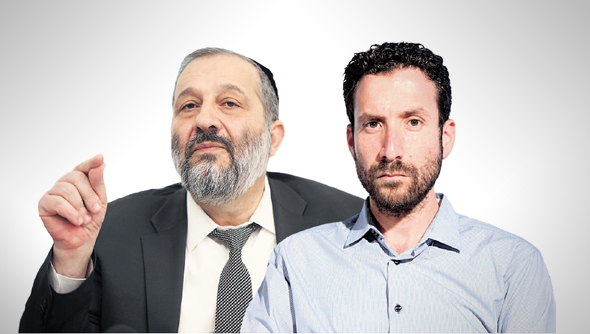 מימין: שר הרווחה איציק שמולי ושר הפנים אריה דרעי. כל משרד והחלוקה שלו מימין: שר הרווחה איציק שמולי ושר הפנים אריה דרעי. כל משרד והחלוקה שלו