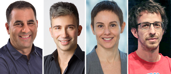 מימין יוני בלוך, הילארי גושר, יבגני דיברוב ושלומי בן חיים