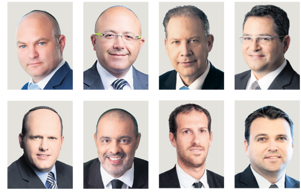 מימין למעלה: רונן עדיני, אילן בומבך, אמיר דולב, אשי אנגלמן, אסף קליין, שי גליקמן, אופיר צברי, אייל אייכל מימין למעלה: רונן עדיני, אילן בומבך, אמיר דולב, אשי אנגלמן, אסף קליין, שי גליקמן, אופיר צברי, אייל אייכל