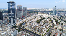 פרויקט החברה להתחדשות בני ברק זירת הנדלן, הדמיה: אלכס לובימוב פרויקט החברה להתחדשות בני ברק זירת הנדלן, הדמיה: אלכס לובימוב