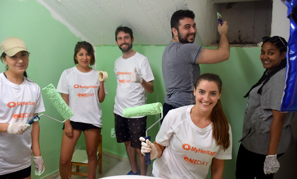 OneDay volunteers. Photo: Nir Langer OneDay volunteers. Photo: Nir Langer