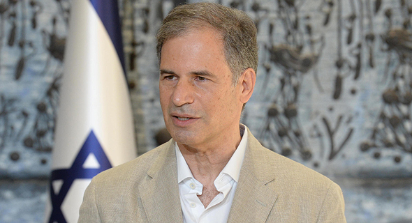 Eytan Stibbe, set to be Israel's next astronaut, speaks at the President's Residence in Jerusalem. Photo: GPO
